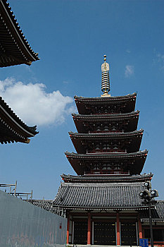 日本雷门浅草寺建筑-五重塔