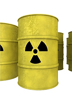黄色,核废料,桶