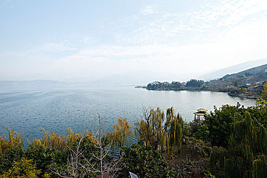 四川西昌邛海,淡水湖