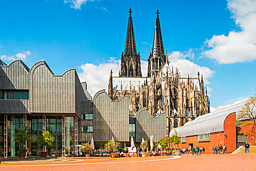 博物馆,科隆大教堂,科隆,城市,北莱茵-威斯特伐利亚,德国,欧洲