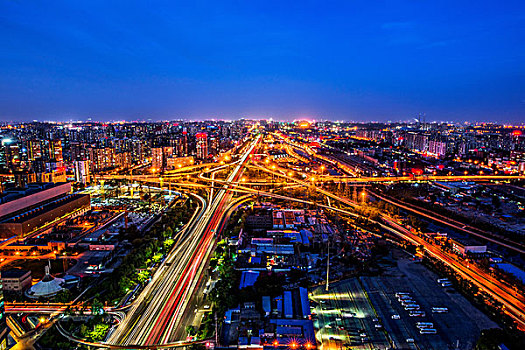 北京四惠桥夜景