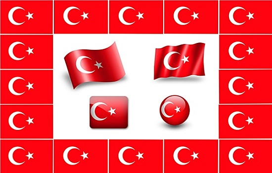 旗帜,土耳其,象征,框