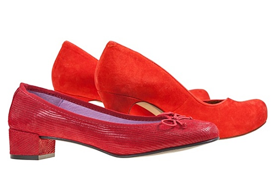 两个,红色,女人,鞋