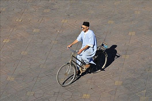 骑车,地点,玛拉喀什,摩洛哥,非洲