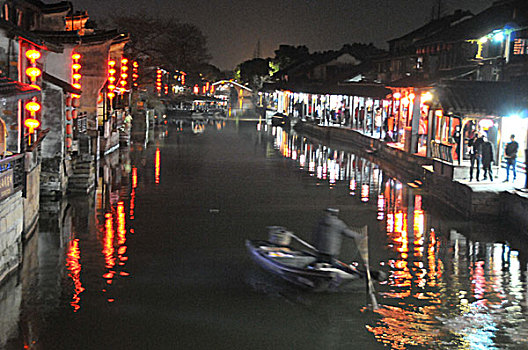 嘉兴西塘古镇夜景