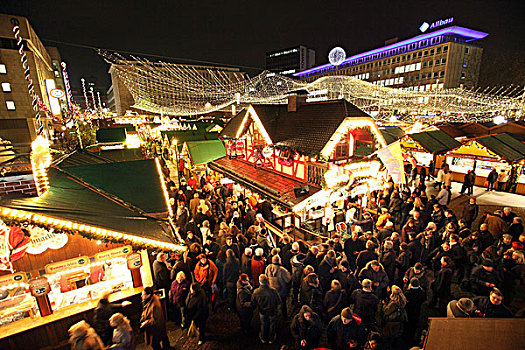 圣诞节,市场,市区,北莱茵威斯特伐利亚,德国,欧洲