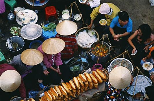 出售,销售,新鲜,烹饪,蔬菜,汤,面条,中央市场