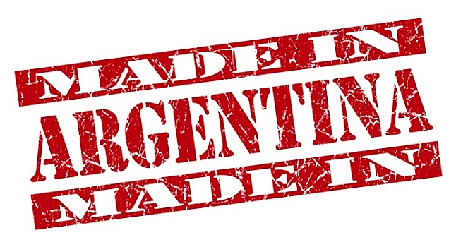 阿根廷,低劣,红色,邮票