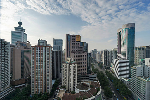 中国深圳的城市风光
