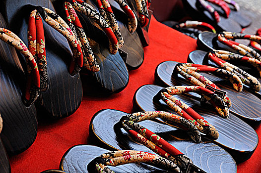传统,日本,鞋,京都,关西地区,本州