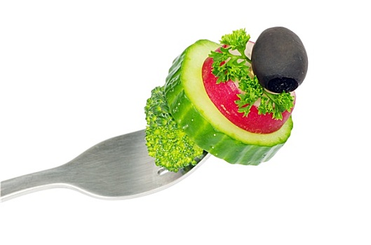 蔬菜,叉子