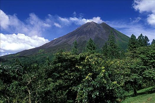 阿雷纳尔,火山,动作,哥斯达黎加,中美洲