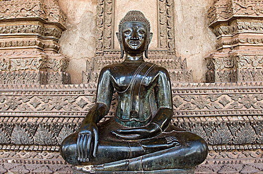 佛像,博物馆,佛教艺术,庙宇,万象,老挝,印度支那,亚洲