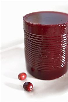 罐头,蔓越莓果冻