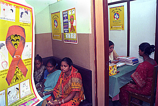 艾滋病毒,艾滋病,活动,婚姻,女人,拿,医院,医疗,大学,加尔各答,西孟加拉,印度,2004年