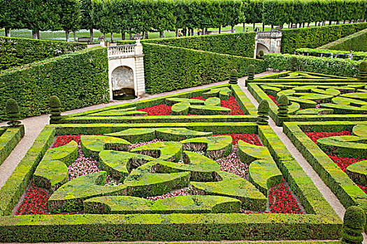 正统花园,维朗德里城堡,靠近,旅游,卢瓦尔河谷,中心,法国