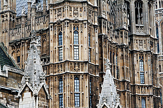 正面,议会大厦,伦敦,英国