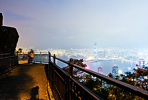 香港,城市,夜晚