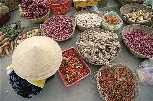 农产品,辣椒,蒜,姜,胡志明市,西贡,越南