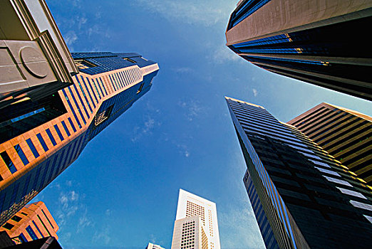 摩天大楼,商务区,新加坡