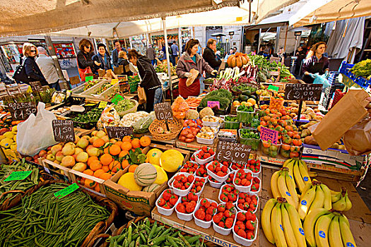 人,水果,菜市场,罗马,拉齐奥,意大利