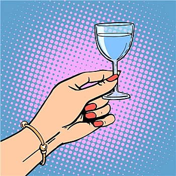 玻璃杯,葡萄酒,女人,干杯