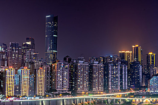 中国重庆城市夜景