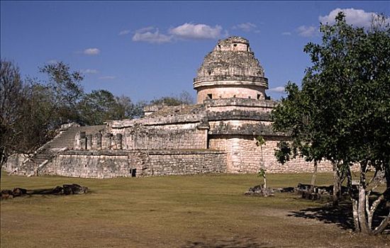 玛雅天文观象台,奇琴伊察,墨西哥,北美