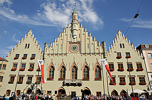 市政厅,下巴伐利亚,巴伐利亚,德国,欧洲