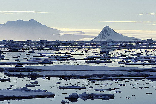 南极半岛,区域,山峦,浮冰