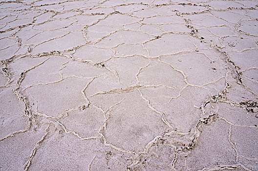 泥,图案,死亡谷国家公园,加利福尼亚