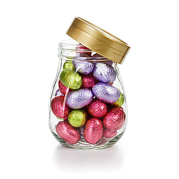 玻璃,罐,复活节彩蛋