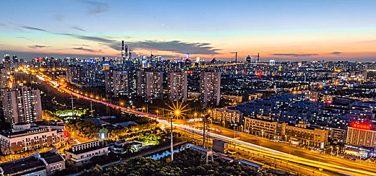 上海市浦東自貿(mào)區(qū)夜景