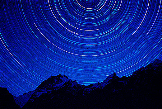 星,上方,仪表,顶峰,区域,喀喇昆仑,喜马拉雅山