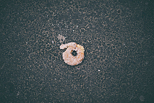 椰子,甜甜圈,地面,街上
