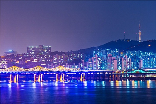 首尔,城市,韩国