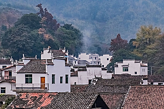 江西省婺源县石城村居民住宅建筑景观