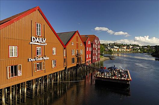 木料,建筑,特隆赫姆,挪威
