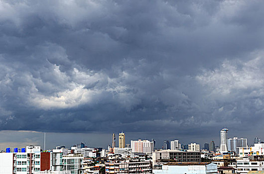 曼谷,横图,下雨,季节