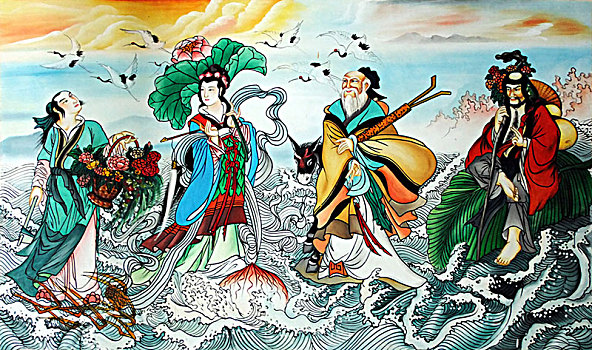 中国彩绘壁画