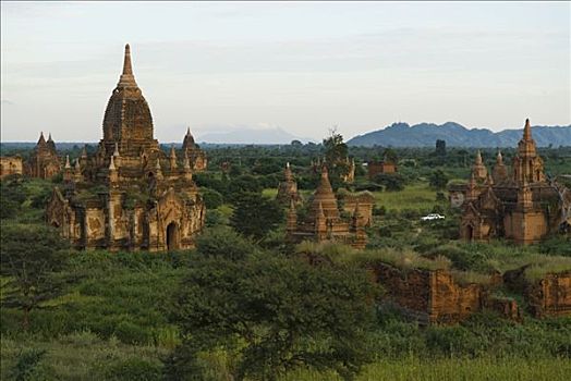 庙宇,蒲甘,缅甸,东南亚