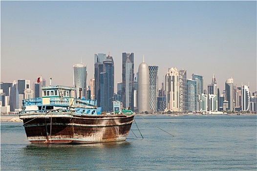 多哈,城市天际线,卡塔尔