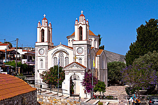 教堂,罗得斯,希腊,欧洲