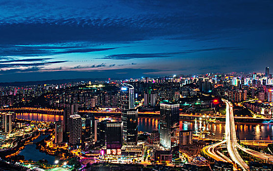 重庆城市风光全景