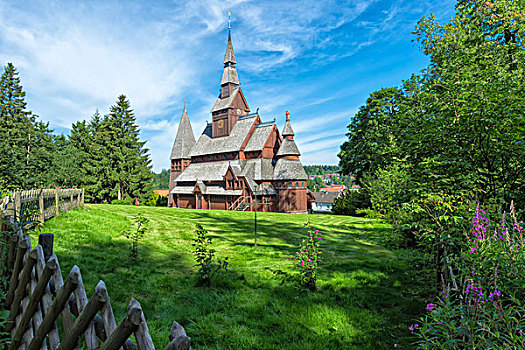 教堂,哈尔茨山,下萨克森,德国,欧洲
