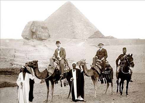 历史,照片,吉萨金字塔,埃及,非洲