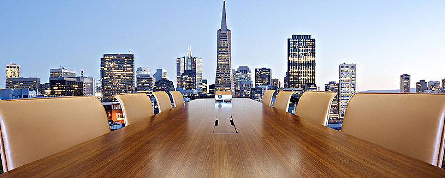 会议,会议桌,城市,旧金山,现代