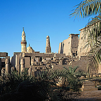 古遗址,庙宇,卢克索神庙,路克索神庙,埃及