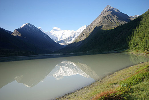 山,河,水流,峡谷,石头,岩石,陆地,靠近,漂亮,山景