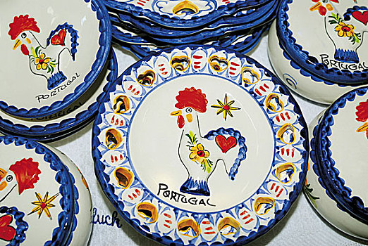 葡萄牙,陶瓷,纪念品,公鸡,国家,象征